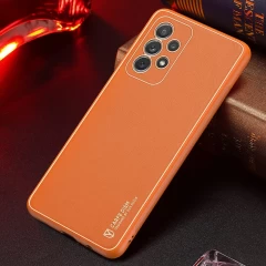 Husa Samsung Galaxy A72 4G Dux Ducis Yolo din TPU si PU leather - Portocaliu Portocaliu