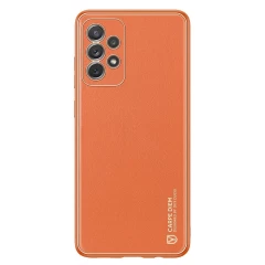 Husa Samsung Galaxy A72 4G Dux Ducis Yolo din TPU si PU leather - Portocaliu Portocaliu