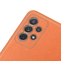 Husa Samsung Galaxy A72 4G Dux Ducis Yolo din TPU si PU leather - Portocaliu Portocaliu