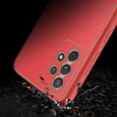 Husa Samsung Galaxy A72 4G Dux Ducis Yolo din TPU si PU leather - Rosu Rosu