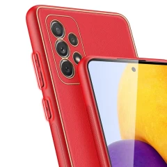 Husa Samsung Galaxy A72 4G Dux Ducis Yolo din TPU si PU leather - Rosu Rosu