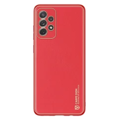 Husa Samsung Galaxy A72 4G Dux Ducis Yolo din TPU si PU leather - Rosu Rosu