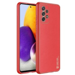 Husa Samsung Galaxy A72 4G Dux Ducis Yolo din TPU si PU leather - Rosu