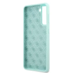 Husa Samsung Galaxy S21 Plus Guess Silicone Script Metal Logo - Albastru Albastru