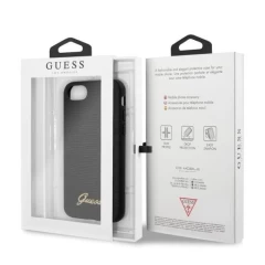 Husa iPhone 7/8/SE 2020 Guess Lizard Collection - Negru Negru