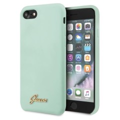 Husa iPhone 7/8/SE 2020 Guess Silicone Vintage Gold Logo - Gold