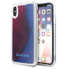 Husa iPhone X/Xs Guess California Glow in the dark - Rosu