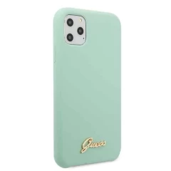 Husa iPhone 11 Pro Guess Silicone Vintage Gold Logo - Gold Gold