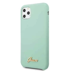 Husa iPhone 11 Pro Guess Silicone Vintage Gold Logo - Gold Gold