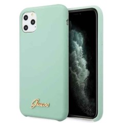 Husa iPhone 11 Pro Guess Silicone Vintage Gold Logo - Gold