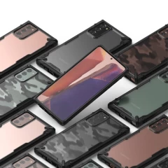 Husa Samsung Galaxy Note 20 Ringke Fusion X cu TPU Bumper (FUSG0061) - Negru Negru