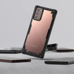 Husa Samsung Galaxy Note 20 Ringke Fusion X cu TPU Bumper (FUSG0061) - Negru Negru