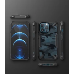 Husa iPhone 13 Pro Ringke Fusion X Design cu TPU Bumper (FX550E73) - Negru Negru