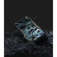 Husa iPhone 13 Pro Ringke Fusion X Design cu TPU Bumper (FX550E73) - Negru Negru