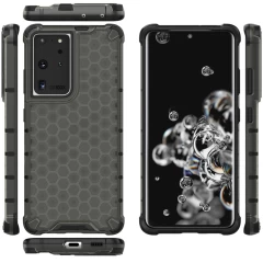 Husa Samsung Galaxy S21 Ultra 5G Arpex Honeycomb - Negru Negru