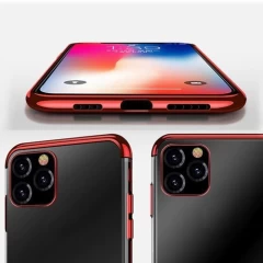 Husa Xiaomi Mi 10T Lite Arpex Clear Color - Rosu Rosu