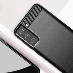 Husa Samsung Galaxy S21 5G Arpex Carbon Series - Negru Negru