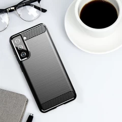 Husa Samsung Galaxy S21 5G Arpex Carbon Series - Negru Negru