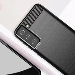 Husa Samsung Galaxy S21 5G Arpex Carbon Series - Negru Negru