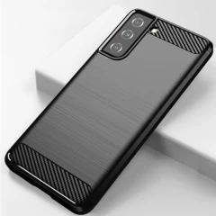 Husa Samsung Galaxy S21 5G Arpex Carbon Series - Negru Negru