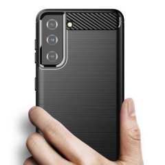 Husa Samsung Galaxy S21 5G Arpex Carbon Series - Negru