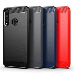 Husa Huawei Y6P Arpex Carbon Case Flexible TPU - Albastru Albastru