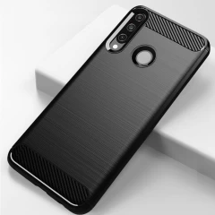 Husa Huawei Y6P Arpex Carbon Case Flexible TPU - Albastru Albastru