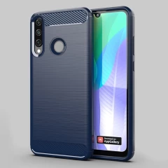 Husa Huawei Y6P Arpex Carbon Case Flexible TPU - Albastru Albastru