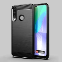 Husa Huawei Y6P Arpex Carbon Case Flexible TPU - Albastru Albastru