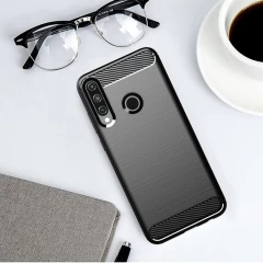Husa Huawei Y6P Arpex Carbon Case Flexible TPU - Albastru Albastru