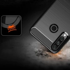 Husa Huawei Y6P Arpex Carbon Case Flexible TPU - Albastru Albastru