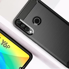 Husa Huawei Y6P Arpex Carbon Case Flexible TPU - Albastru Albastru