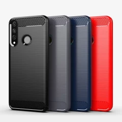 Husa Huawei Y6P Arpex Carbon Case Flexible TPU - Albastru Albastru