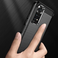 Husa Xiaomi Redmi Note 11 / Poco M4 Pro Arpex Carbon Silicone - Negru Negru