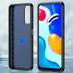 Husa Xiaomi Redmi Note 11 / Poco M4 Pro Arpex Carbon Silicone - Negru Negru