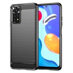 Husa Xiaomi Redmi Note 11 / Poco M4 Pro Arpex Carbon Silicone - Negru