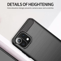 Husa Xiaomi Mi 11 Lite / Mi 11 Lite 5G / 11 Lite 5G NE Arpex Carbon Silicone - Negru Negru