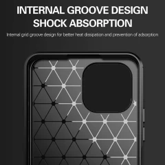 Husa Xiaomi Mi 11 Lite / Mi 11 Lite 5G / 11 Lite 5G NE Arpex Carbon Silicone - Negru Negru