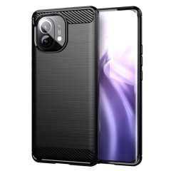Husa Xiaomi Mi 11 Lite / Mi 11 Lite 5G / 11 Lite 5G NE Arpex Carbon Silicone - Negru