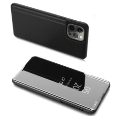 Husa iPhone 13 Pro Book Arpex Clear View - Negru