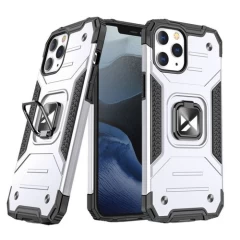 Husa iPhone 13 Pro Wozinsky Ring Armor - Silver Silver