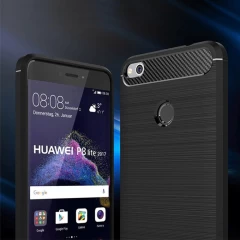 Husa Huawei P9 Lite 2017, P8 Lite 2017 Arpex Carbon Silicone - Negru Negru