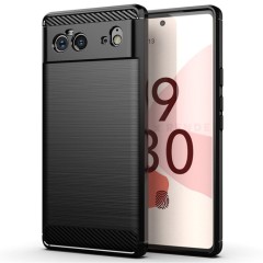 Husa Google Pixel 6 Arpex Carbon Silicone - Negru