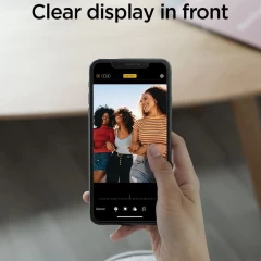 Folie Sticla iPhone 11 / XR Spigen Privacy Glass.TR - Black Black