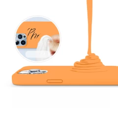 Husa iPhone 13 Pro Max Casey Studios Premium Soft Silicone - Nectarine Nectarine