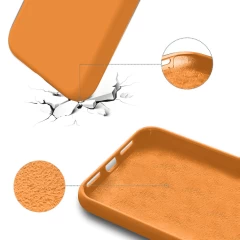 Husa iPhone 13 Pro Max Casey Studios Premium Soft Silicone - Nectarine Nectarine