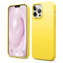 Husa iPhone 13 Pro Max Casey Studios Premium Soft Silicone - Gray Yellow 