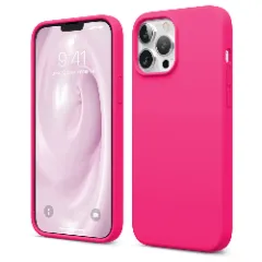 Husa iPhone 13 Pro Max Casey Studios Premium Soft Silicone - Gray Fuchsia 