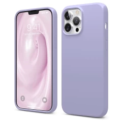 Husa iPhone 13 Pro Max Casey Studios Premium Soft Silicone - Gray Light Lilac 