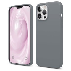 Husa iPhone 13 Pro Max Casey Studios Premium Soft Silicone - Dark Gray